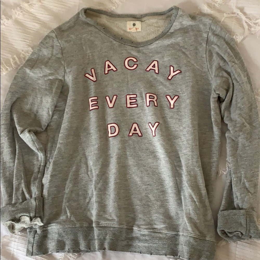 Sundry Vacay Every Day Pullover